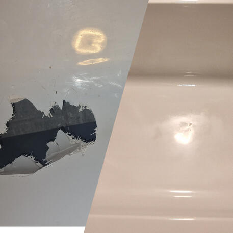Massive hole in bath repaired in Bristol