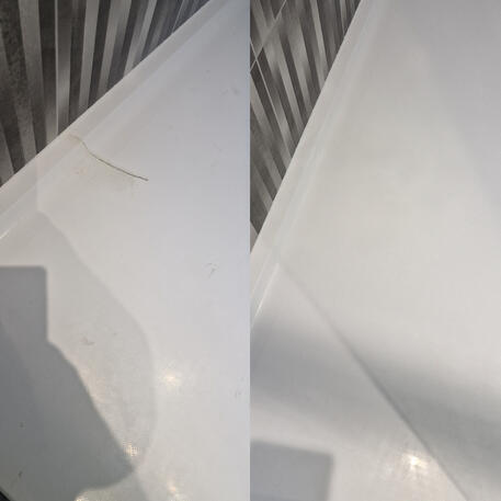 Shower tray crack, repaired in Bristol. Customer was happy. She didn't have to buy a new one. Couldn't see the crack no more