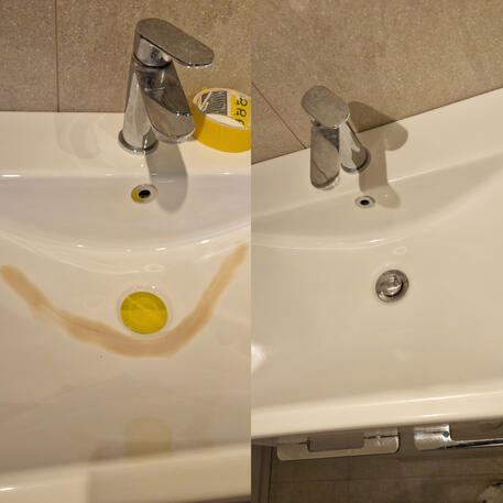 Ceramic sink crack repair in Bristol