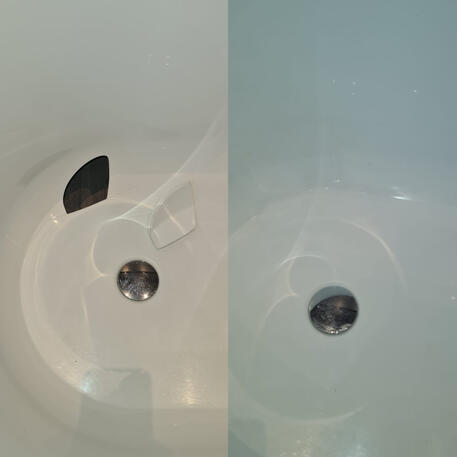 Ceramic sink hole crack repaired in Bristol
