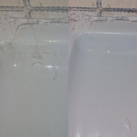 Acrylic shower tray crack repair completed just outside of Bristol