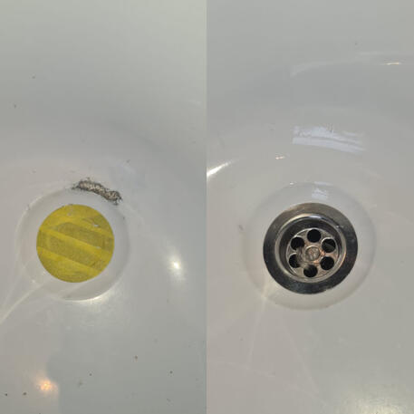 Acrylic bath chip repair done in Bristol