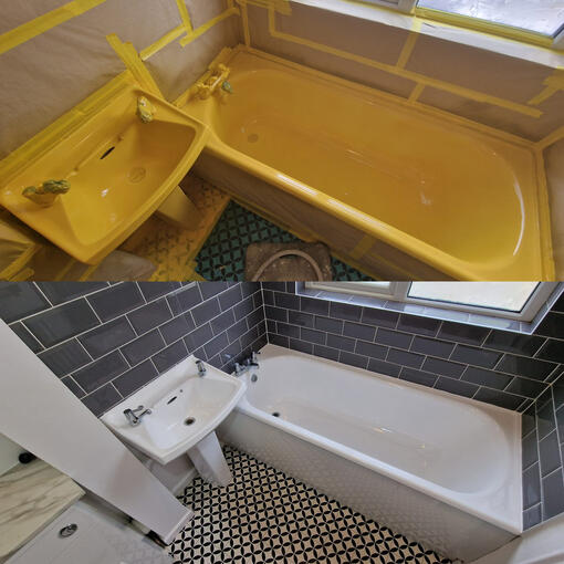 Bath re-enamelling done Bristol